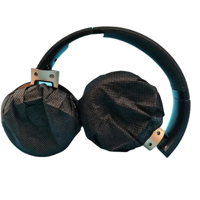 Satu kali pakai putih tidak ditenun Ear Hook Headphone Cover Paket 50pcs / tas Mencegah debu kotor