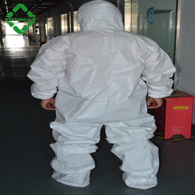 Baju Microporous Sekali Pakai Putih Tahan Air L