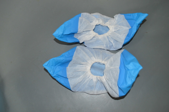 PP 30gsm Disposable Polypropylene Non Woven Shoe Cover Dengan Elastis