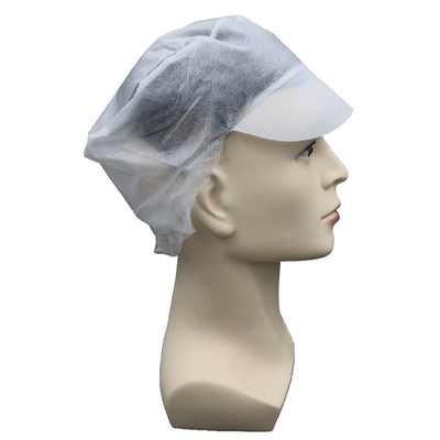 Membersihkan Kamar Sekali Pakai Pekerja Non Woven Caps Peaked Hat