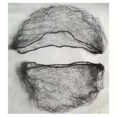 Warna Kopi Hitam Coklat, Garis Elastis Lembut Tak Terlihat, Jaring Rambut Nilon Untuk Wig
