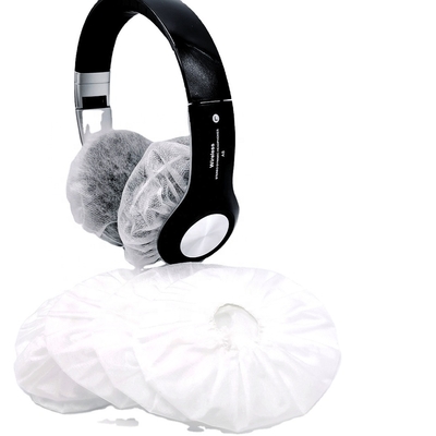 50 pcs/Bag Penutup Headphone Sekali Pakai Kain Non Woven Penutup Telinga Headset
