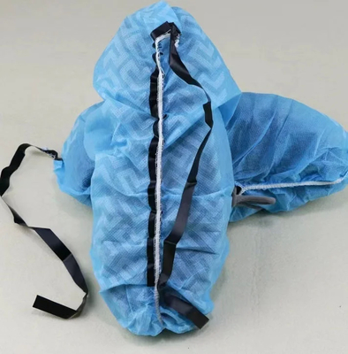 Non Woven Dotted sole Shoe Cover Perlindungan tahan debu 100pcs per tas Putih