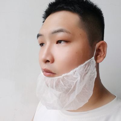 Penutup jenggot sekali pakai 45x20cm Putih Hitam Biru