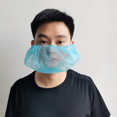Tutup jenggot nonwoven sekali pakai ISO CE Sertifikat ramah lingkungan
