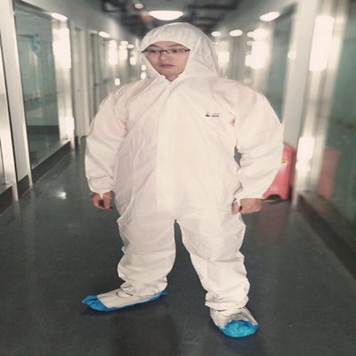 SMS Disposable Coverall Baju Pelindung APD Dengan Hood ODM
