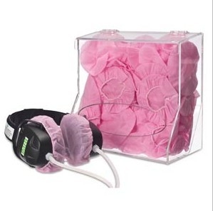 Penutup Headphone Sekali Pakai PE Penutup Headset Sanitary Tahan Debu