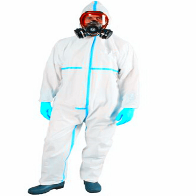 Cleanroom Chemical Medical Ppekit Disposable Hazmat Suit Coverall PPE