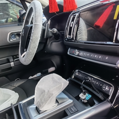 Pelindung Kursi Mobil Universal Penutup Roda Kemudi Sekali Pakai Non Woven
