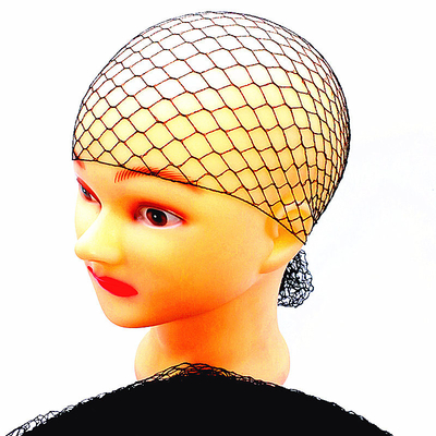 100 pcs Jaring Rambut Hitam Tak Terlihat Elastis Tepi Mesh