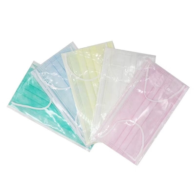 Masker Wajah 3 Ply Non Woven Sekali Pakai 17,5x9.5cm