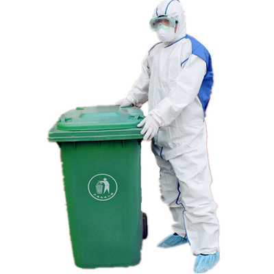 APD Isolasi Baju Pelindung Rumah Sakit Berkerudung Kimia Hazmat CAT III Tipe 3b 4b