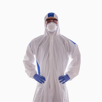 Semprotan Tahan Debu Cleanroom Paint Sekali Pakai Coverall Suit Tahan Air Tahan Minyak