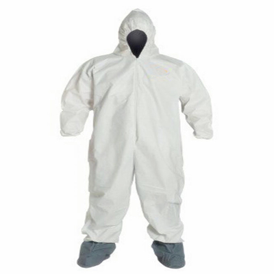 SMS Disposable Coverall Hooded Hospital CAT III Non Woven Protective Coverall