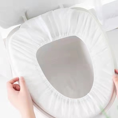 Penutup Kursi Toilet Non Woven Tahan Air Higienis Sekali Pakai Dengan Elastis