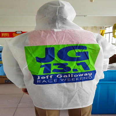 Pakaian Kerja Jas Lab Sekali Pakai Jaket Lab Keselamatan S / M / L